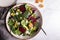 Green Salad with Beetroot, Feta Cheese, Walnuts