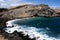 Green Sand Beach at Ka Lae, also know as South Point, Hawaii.