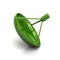 Green satelite antenna icon symbol 3d illustration