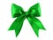 Green satin gift bow