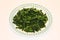Green Sauteed Spinach On Plate