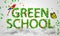 Green School leaves particles 3D