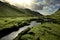 Green Scotland Valley in Spring