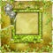 Green scrapbook photo album