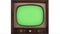 Green screen 3d TV 1965 retro tv