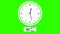 green screen animated digital and analog clock forty five 45