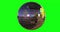 Green screen disco mirror ball rotating chroma key animation 3d
