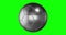 Green screen metal soccer balls gold silver and brass position prizes animation 3d