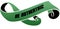 Green scrolled ribbon with BE AUTHENTHIC message.
