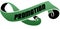 Green scrolled ribbon with PROMOTION message.