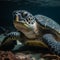 Green Sea Turtles in the Emerald Waters