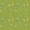 Green seamless pattern with flowers decoration and floral decor