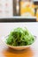 Green seaweed salad