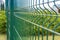 Green sectional steel fence, green sectional steel fence.