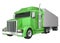 Green Semi Truck 18 Wheeler Big Rig Hauler