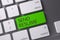 Green Send Resume Button on Keyboard. 3D.