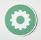 Green settings tools icon graphic