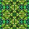 Green shadow kaleidoscope, seamless texture