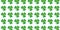 Green shamrock pattern clover leaf background