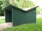 Green Shed in the Park Forest