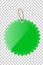 Green Shining Star Blank Tag