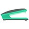 Green shiny plastic metal stapler