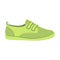 Green shoe icon, flat style