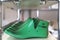 Green shoe lasts on footwear manufacture