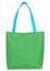 Green shopping fabric bag