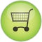 Green shopping trolley button