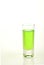 Green shot of absinth