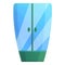 Green shower stall icon, cartoon style