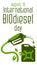 A green sign with the inscription biofuel a dispenser gun, a canister with fuel. International Biodiesel Day. Template