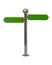 Green signpost