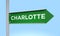 Green signpost charlotte