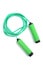 Green skipping rope