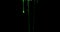 Green Slime Dripping In Black Background