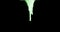 Green Slime Dripping In Black Background