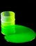 Green slime spills out of barrel