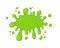 Green slime splash blot