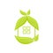 Green smart house natural save planet energy flat