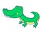 Green smiling crocodile4-01