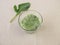 Green smoothie with german turnip leaves