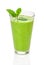 Green smoothie with mint