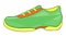 Green sneakers icon animation