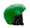 Green snowboard helmet
