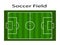 Green soccer field ground line / Green football field ground line. Sport vector illustration. image, jpeg. eps10. Measurements sta