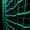 Green soccer goal net