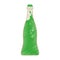 Green soda bubbles drink bottle icon