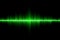 Green sound wave background